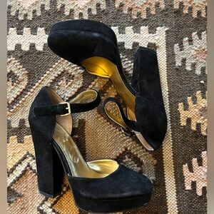 Suede Platform Pumps